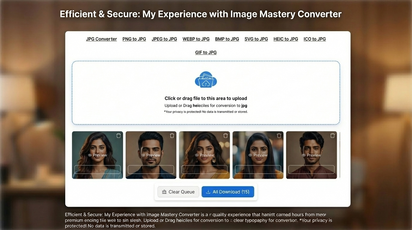 HEIC to JPG conversion comparison