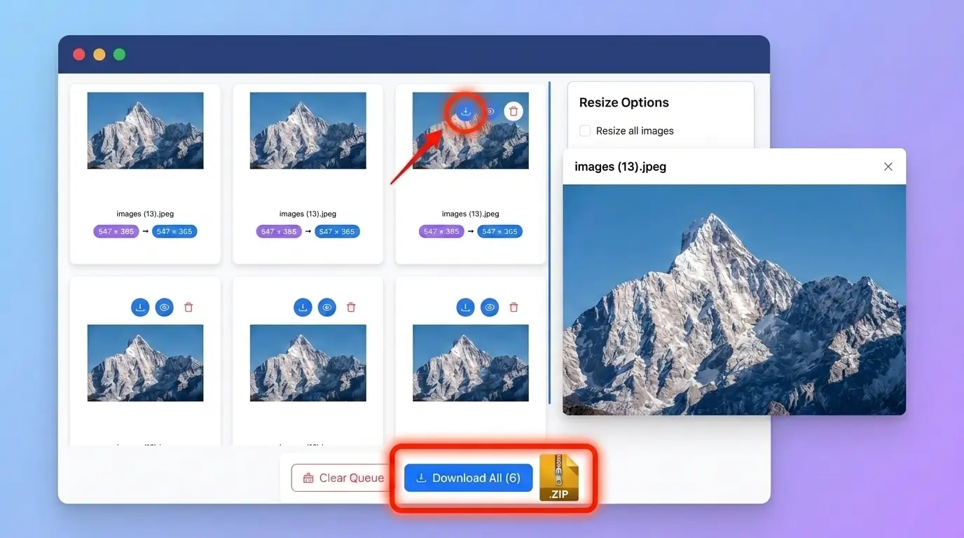 Resize Image Step 1